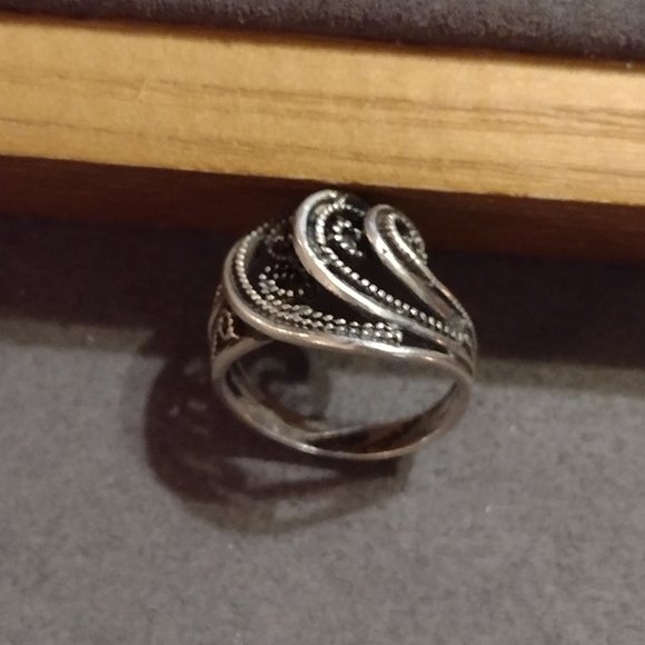 Vintage Sterling Israel Ring - Picture 7 of 8